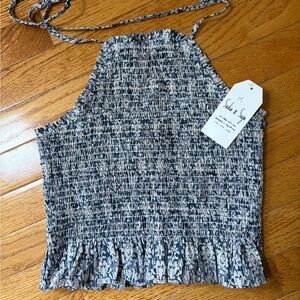 NWT Sadie & Sage Halter Crop Top